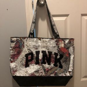 PINK sequins tote